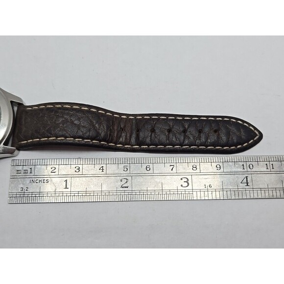 Timex Expedition Indiglo WR50M Date Field Watch Quartz New Battery Leather Strap - Picture 8 of 14